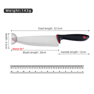 Venta al por mayor personalizado de alta calidad OEM ODM servicio profesional hoja afilada de acero inoxidable Chef cuchillo de cocina de acero cuchillo de comida - Product Image 5