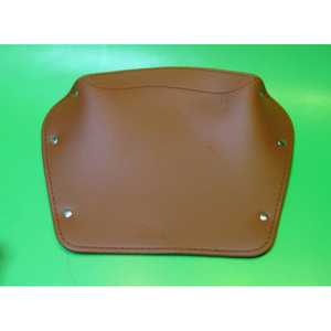 Brown <b>rear</b> <b>seat</b> <b>cover</b> - Square type - Lambretta C125 + D125 (Vers. 1) - Product Image 2