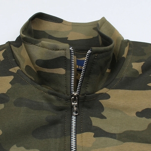 เสื้อโปโล ราล์ฟ ลายพราง คอซิป 1/4 แขนยาว ผ้าถักนิตติ้ง คอตตอน  แบบสวมหัว  รุ่นคัสตอม สำหรับผู้ชาย  เสื้อไหมพรมคอตตอนถักลายนูนสำหรับผู้ชาย - Product Image 5