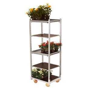Carretilla de Mano con Estructura de Acero Cerrada, Capacidad de 500 kg, con Cuatro Ruedas - Product Image 2