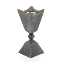 Encensoir Mubkhar Bukhoor Arabe Moderne et Élégant, Artisanat Indien, Motifs Uniques, Résine Blanche, 11 Pouces, Écologique et Durable