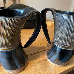 Cuernos vikingos auténticos para beber Cuernos de ganado de alta calidad con logotipo personalizado Precio competitivo para regalos de negocios de la India - Product Image 5