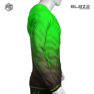 Mejor personalizado hecho sublimación completa manga larga compresión MMA BJJ Rash Guard para adultos - Product Image 3