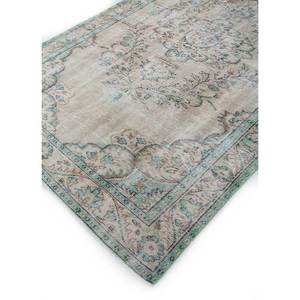 Alfombra de Lana Anudada a Mano, Color Beige Marrón Vintage, para Uso Doméstico, Sala de Estar, Pasillo, Entrada, Dormitorio Juvenil, Diseño de Medallón Rectangular - Product Image 2