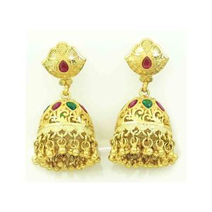 ชุดเครื่องประดับทองชุบ 14K 18K 24K ลายดอกไม้แบบดั้งเดิม ขายส่ง สร้อยคอและต่างหูทองชุบทองเหลือง - Product Image 5