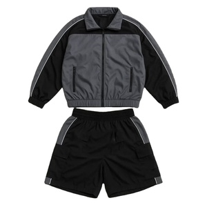 Veste et pantalon réfléchissants pour hommes, ensemble de survêtement imperméable coupe-vent, streetwear, techwear, logo personnalisé OEM - Product Image 1