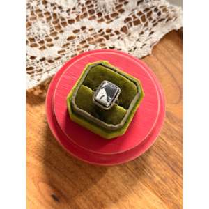 Navajo Handmade White Buffalo Gemstone <b>Ring</b> Natural Stone Sterling <b>Silver</b> Boho Style <b>Statement</b> <b>Ring</b> Size 9.5 for Everyday Wear - Product Image 4