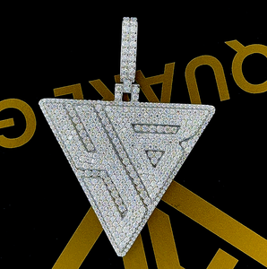 จี้เพชรโมอิสล้าน925เงินจี้แบบสั่งทำจี้แบบกำหนดเองจี้แบบกำหนดเองจี้แร็ปเปอร์เครื่องประดับฮิปฮอปเงิน925 - Product Image 1