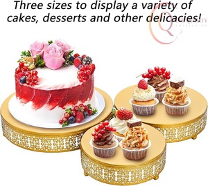 Base para Pastel de Metal Premium con Textura Elegante, Perfecta para la Presentación de Pasteles y Decoración del Hogar - Product Image 5