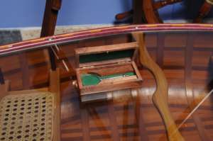 Lupa de Acero Inoxidable con Caja de Madera, Modelo Decorativo de 5 cm, 10.2Lx3.8Wx0.6H cm, Diseño Costero, Ligera, para Mesa, Estilo Antiguo - Product Image 4