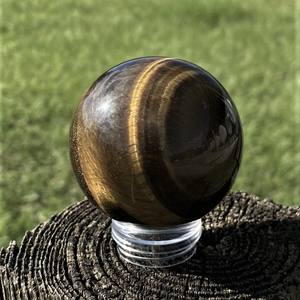 Esfera de Piedra Preciosa de Ojo de Tigre Amarillo Natural al por Mayor, Grabada, Decoración del Hogar, Regalo de Halloween y Navidad, Bola de Cristal de la Mejor Calidad - Product Image 3