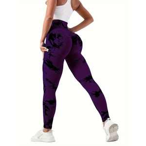 Yoga Pants High Waist Gym <b>Leggings</b> <b>Seamless</b> Stretch Fitness Tights Squat Proof Workout Running Activewear Custom Logo - Product Image 1