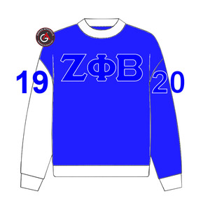 Sudadera con capucha de parafernalia bordada de hermandad de mujeres Zeta Phi Beta griega personalizada - Product Image 2