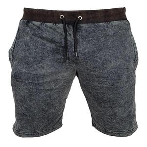 Short décontracté d'été pour hommes running board workout streetwear 100% coton éponge lourd javel vintage acid wash shorts - Product Image 6