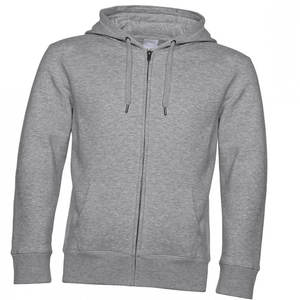 New Quality Light <b>Grey</b> Zip Up <b>Hoodie</b> Unisex Cotton Fleece Full Zipper New Custom Logo Printing With Winter <b>men</b> zipper hoodies - Product Image 3