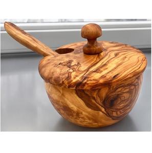 Cuenco de madera para mezclar hecho a mano ecológico de Acacia Natural para uso seguro de alimentos resistentes por Chefs & Bakers de alta calidad - Product Image 4