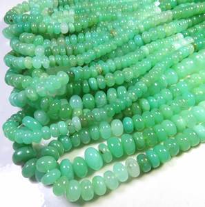 Cuentas de Crisoprasa Rondelle de 6.5-7 mm, Naturales, con Tonos Degradados, Lisas, Hilo de 14 Pulgadas, Verde, Calidad Superior, Joyería AU Gems Valley - Product Image 3