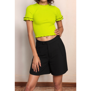 Camiseta de Manga Corta para Mujer, Estilo Casual Elegante, Verano, Moda Urbana, Superventas en Vietnam, Lavable, Secado Rápido, Algodón y Elastano, Personalizable - Product Image 3