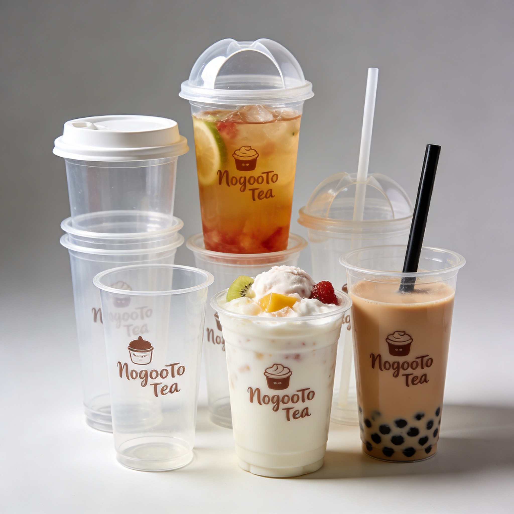 plastic cups with lids