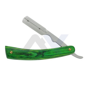 Navaja de Afeitar Manual de Alta Calidad, Navaja de Afeitar de un Solo Filo, Mango de Madera con Bloqueo Oscilante, Herramienta Profesional de Afeitado para Barberos - Product Image 1