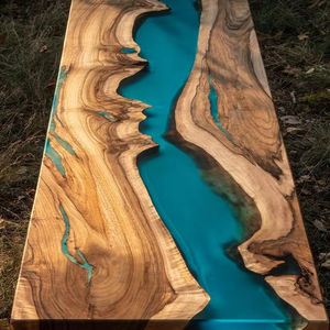 Escultura de Resina de Madera de Lujo de la Mejor Calidad, Mesa de Estilo Ángel Hecha a Mano, Muebles de Comedor Personalizables para el Hogar y Restaurantes - Product Image 1