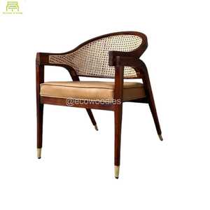 Silla de Comedor de Madera Maciza de Alta Calidad, Silla de Descanso, Silla de Madera Maciza para Hotel, Club, Restaurante - Product Image 1