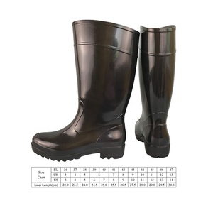 כלכלה גברים ברכיים-<span class=keywords><strong>Pvc</strong></span> גינה מגפי גשם גבוה מגפי הסיטונאי עמיד למים שחור להשקיית דיג - Product Image 2