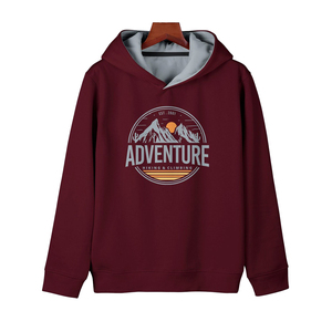 Ropa informal para jóvenes, Sudadera con capucha serigrafiada, Sudadera con capucha para niños, fabricante de ropa, sudaderas con capucha de algodón impresas personalizadas para niños - Product Image 1