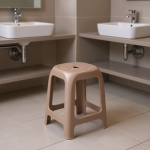 ELFO Tortora 22301 Taburete de Baño Stefanplast 41x35x46cm Carga Máxima 100kg Estantes de Baño Duraderos y Elegantes - Product Image 3