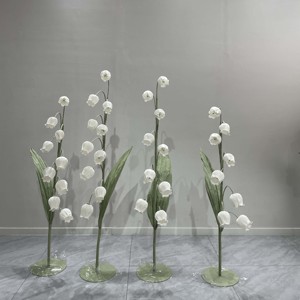 Lirio de los Valles <span class=keywords><strong>Gigante</strong></span> Realista Hecho a Mano de Papel para Decoración de Fondo de Boda, Escenario de Eventos, Fiesta, Escaparate - Product Image 5