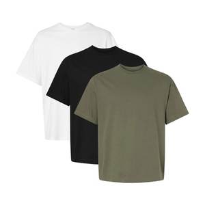 240g Hombres 100% Algodón O-cuello Camisetas Impresión de pantalla personalizada Camiseta Bordado Relieve Logo Camisa en blanco Hombre Verano sostenible Tops - Product Image 1
