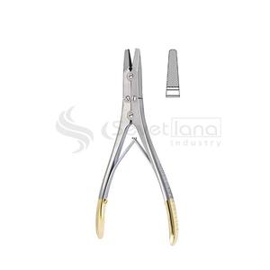 Alicates ortopédicos de punta plana de acero inoxidable de 18 cm de calidad superior, fuente de alimentación Manual, instrumentos quirúrgicos para base de alambre - Product Image 2