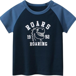 Enfant en bas âge garçon tricoté coton t-shirt personnalisé Applique Boutique vêtements été enfants garçon vêtements chemises fabriquées au Bangladesh - Product Image 3