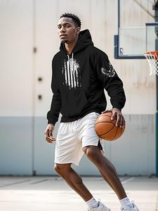 Diseño personalizado negro clásico 100% algodón con cordón Sudadera con capucha Tops de alta calidad para estilo informal de invierno - Product Image 3