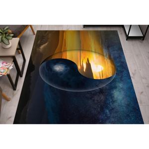 Tapis imprimé Yin Yang : Tapis moderne pour salon, tapis de mariage, tapis en velours de luxe - Product Image 1