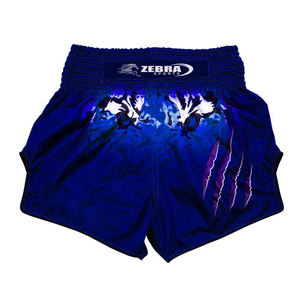 Pantalones cortos de boxeo de poliéster 100% de alta calidad con logotipo personalizado Haga sus propios pantalones cortos de lucha-Unisex Zebra Sports - Product Image 3