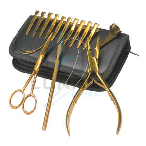 2023 New Trendy Wholesale Salon <b>Hair</b> <b>Extension</b> <b>Tools</b> Supplies in Rose Gold Plasma <b>Hair</b> <b>Extension</b> Pliers <b>Tools</b> Kit Set - Product Image 2