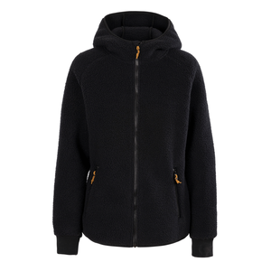 Chaqueta Sherpa con capucha para mujer Bolsillos con cremallera frontal completa Sherpa Fleece Zip Up Hoodie - Product Image 2