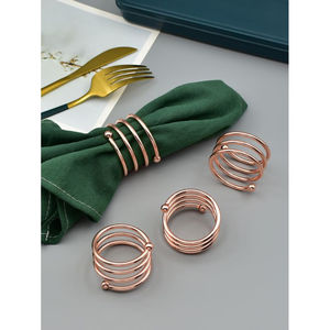 Forme et taille personnalisées rond de serviette haute qualité porte-anneau de tissu café décor de table boucle de serviette - Product Image 4