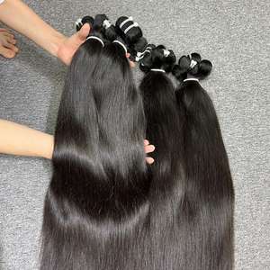 Artículo Hotest 100% Trama de cabello humano crudo vietnamita de alta calidad Onda recta natural Estilos afro rizados Textura profunda alineada - Product Image 3