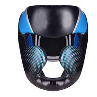 Protège-tête de boxe en cuir personnalisable de haute qualité, design élastique, visière unique pour l'entraînement sportif - Équipement athlétique unisexe