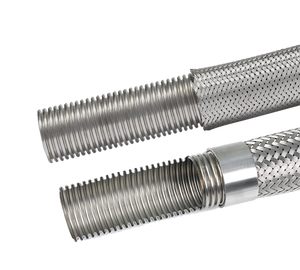 Manguera de goma flexible corrugada de acero inoxidable de tipo Premium SS304, servicio de moldeo de corte personalizable, modelo Phantom Polyhose - Product Image 1