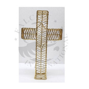 Art mural antique en métal 3D croise un décor suspendu à bas prix Commande minimum 50pcs - Product Image 4