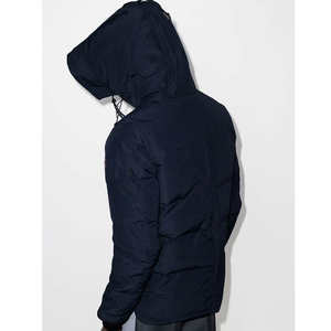 Veste d'hiver à bulles d'air pour hommes avec logo personnalisé Veste utilitaire d'extérieur en nylon épais et chaud à capuche détachable - Product Image 3