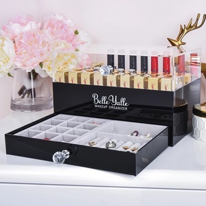 Elegant Acrylic Jewelry Storage Box Stylish Organizer for Rings, Necklaces, and Accessories - Product Image 3