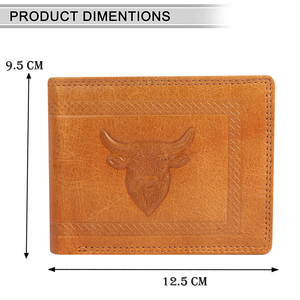 กระเป๋าสตางค์ผู้ชายหนัง PU คุณภาพสูงกระเป๋าสตางค์มีซิปดีไซน์แฟชั่นอเนกประสงค์ - Product Image 3