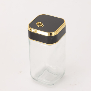 Lọ gia vị với màu đen Twist Nắp Muối <span class=keywords><strong>Shaker</strong></span> dầu đặt thủy tinh gia vị chai sang trọng dầu và giấm Dispenser Set với Caddy - Product Image 6