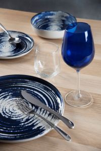 Set di 6 Ciotole in Ceramica Rotonde Regolari con Smalto Reattivo, Design Wabi Sabi, Decorazione Digitale Lucida in Rilievo, Ermes di Excelsa - Product Image 4