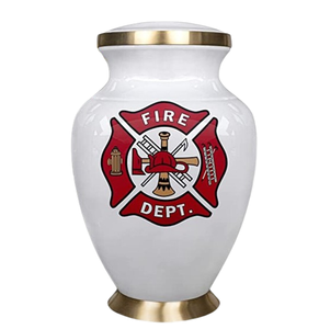 Urna de cremación de bombero Adulto con símbolo Metal con bolsa Para honrar a quienes lo arriesgan todo - Product Image 6