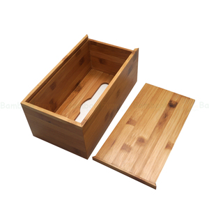 Caja Rígida para Hamburguesas de Bambú Reciclado Ecológico, 25x13x10 cm, para Productos del Hogar - Product Image 6